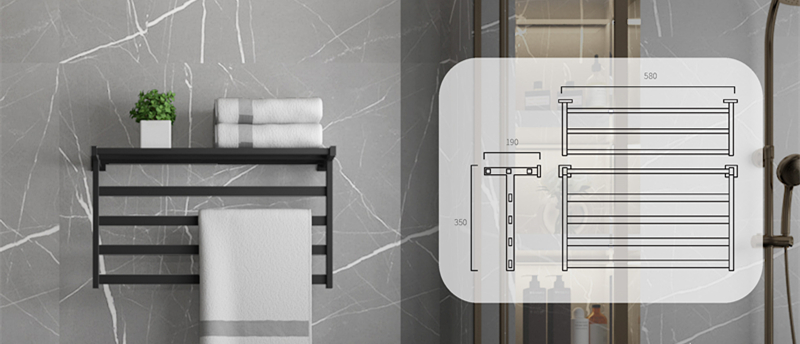 Heated Towel Warmer T58350B/T58350W