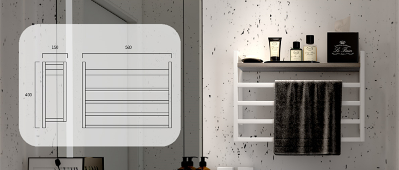 Heated Towel Warmer N58400B/N58400W