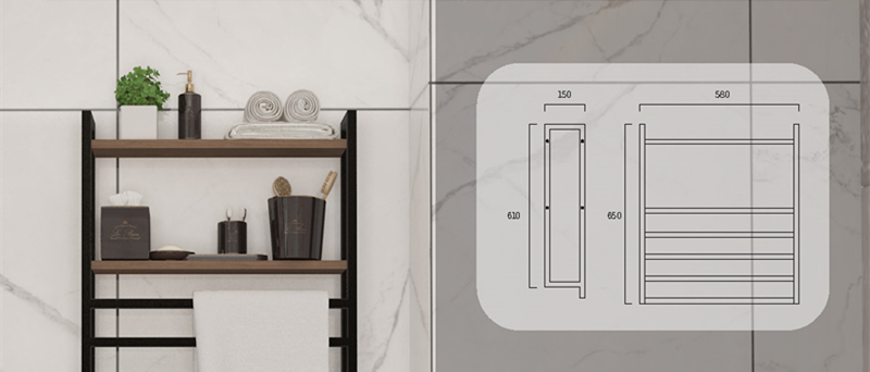 Heated Towel Warmer N58650B/N58650W